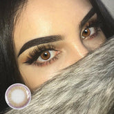 عدسات أدريان اللاصقة الملونة باللون الوردي