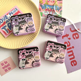 حافظة عدسات لاصقة ملونة بتصميم فتاة رائعة