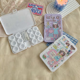 علبة عدسات لاصقة ملونة "فتاة حلوة القلب"