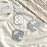 علبة عدسات لاصقة بلون السمكة المخططة