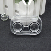 حافظة عدسات لاصقة شفافة متعددة الألوان