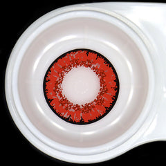 عدسات لاصقة حمراء ملونة لملكة الكوسبلاي