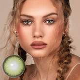 عدسات لاصقة ملونة بلون أخضر الفجر