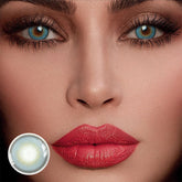 عدسات لاصقة ملونة طبية هالو بلو