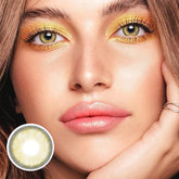 عدسات لاصقة ملونة باللون البني