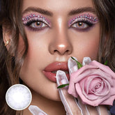 عدسات ثيتيس ميكسيا الرمادية اللاصقة الملونة الطبية