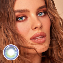 عدسات لاصقة ملونة طبية ياري بلو