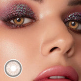 عدسات لاصقة بنية اللون من مادونا لوف ليتر