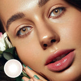 عدسات أدريان اللاصقة الملونة باللون الوردي والبني