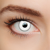 عدسات لاصقة ملونة دائرية الشكل بيضاء اللون