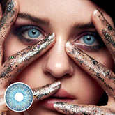 عدسات نيويورك 2 بلو اليومية الملونة (10 قطع)