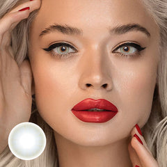 عدسات لاصقة ملونة طبية بلون رمادي كريستالي نقي من Pure Nature