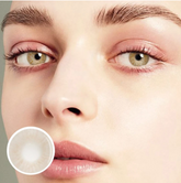 عدسات لاصقة ملونة بلون عين القطة الليموني والكاكي