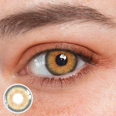 عدسات لاصقة ملونة طبية بلون كاكي بني من بالوما فينوس