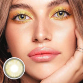 عدسات لاصقة ملونة جيم براون للاستخدام اليومي (10 قطع)