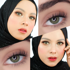 عدسات لاصقة يوراميريكان بنية ملونة 