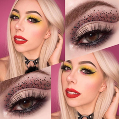 عدسات لاصقة ملونة باللون الرمادي اليورانيوم الأمريكي 